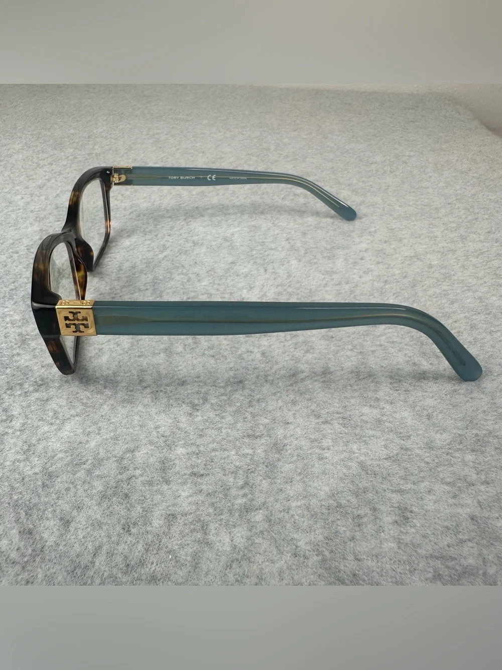 Tory Burch TY2049-1359-53 Eyeglasses – Tortoise & Teal Preowned - Picture 6 of 14